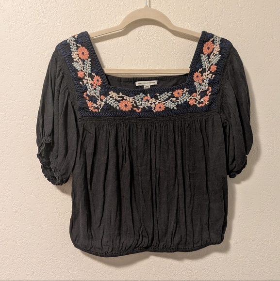 American Eagle Outfitters Tops - American Eagle Outfitters Navy Top